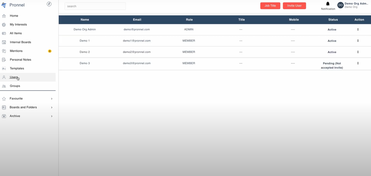  In this step, one can start adding team members for seamless collaboration on Pronnel.